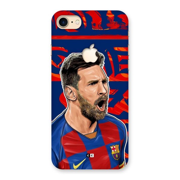 Roaring Soccer Star Back Case for iPhone 7 Apple Cut