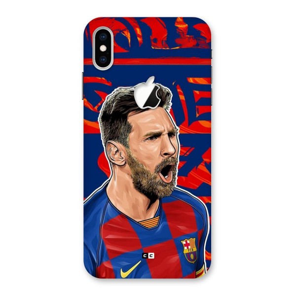 Roaring Soccer Star Back Case for iPhone XS Max Apple Cut