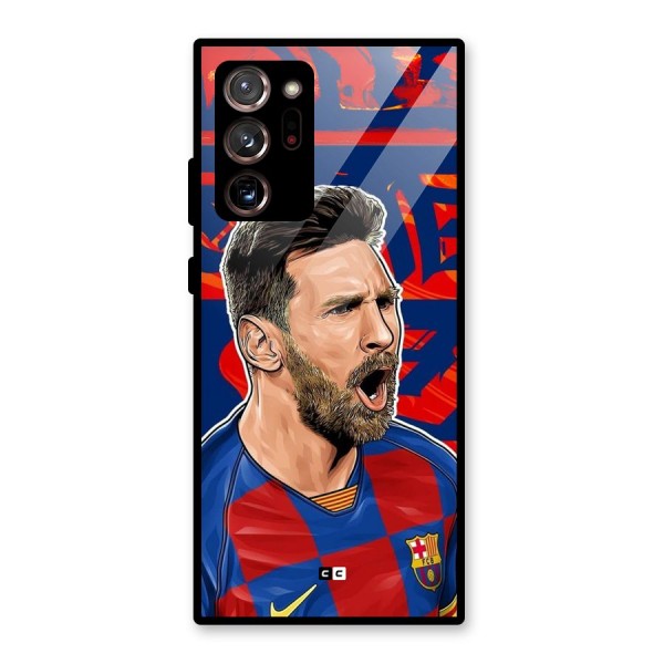 Roaring Soccer Star Glass Back Case for Galaxy Note 20 Ultra 5G