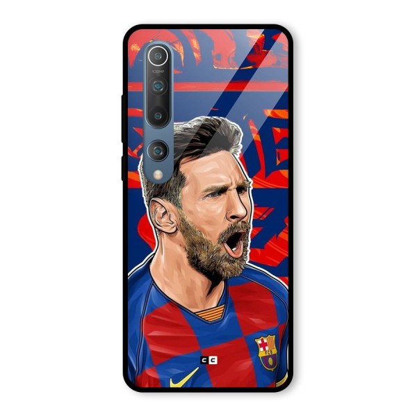 Roaring Soccer Star Glass Back Case for Mi 10