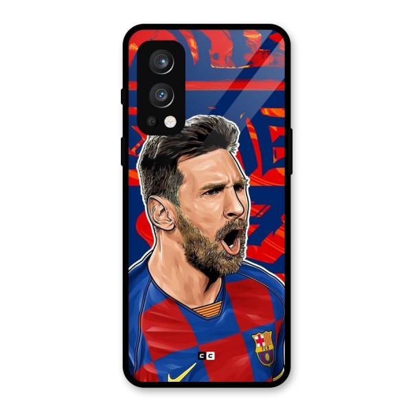 Roaring Soccer Star Glass Back Case for OnePlus Nord 2 5G