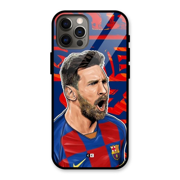 Roaring Soccer Star Glass Back Case for iPhone 12 Pro