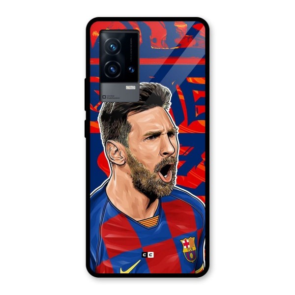 Roaring Soccer Star Glass Back Case for iQOO 9 5G