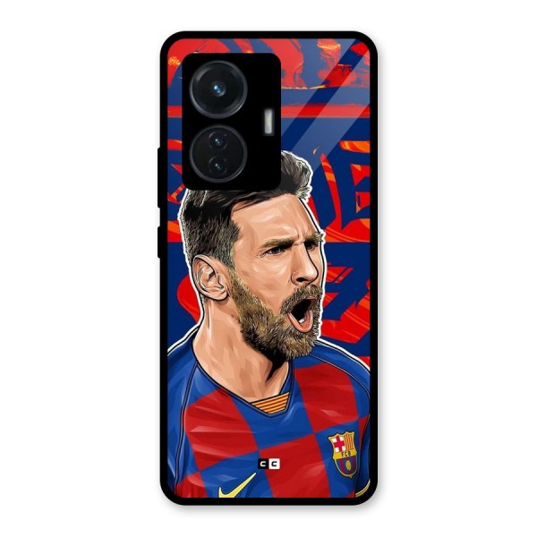Roaring Soccer Star Glass Back Case for iQOO Z6 44W