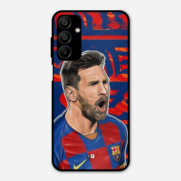 Roaring Soccer Star Metal Back Case for Galaxy A15 5G