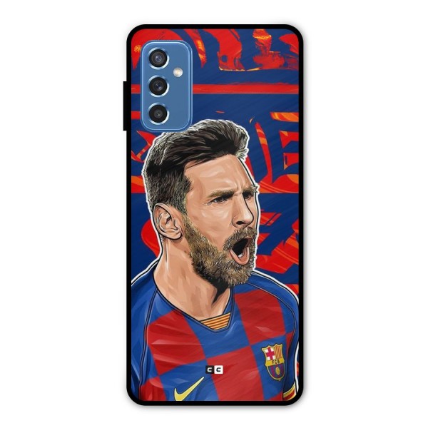 Roaring Soccer Star Metal Back Case for Galaxy M52 5G