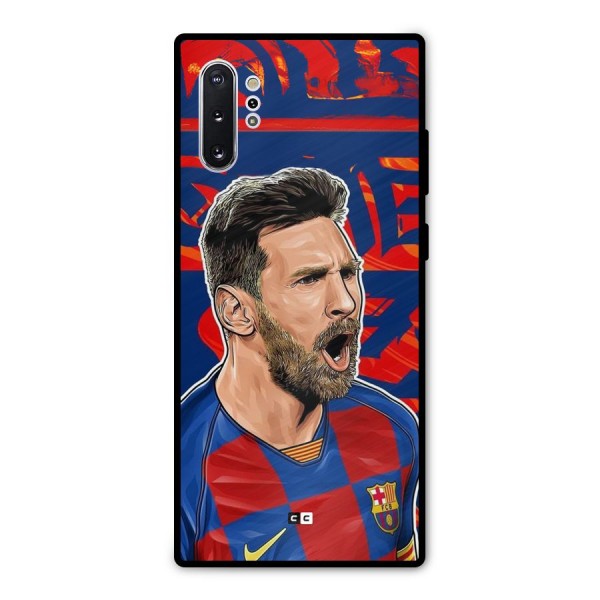 Roaring Soccer Star Metal Back Case for Galaxy Note 10 Plus