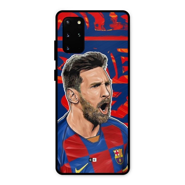 Roaring Soccer Star Metal Back Case for Galaxy S20 Plus