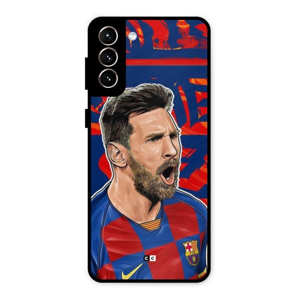 Roaring Soccer Star Metal Back Case for Galaxy S21 Plus