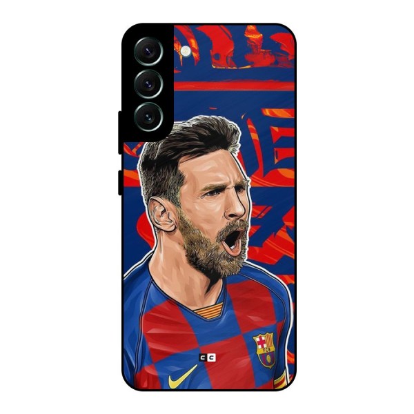 Roaring Soccer Star Metal Back Case for Galaxy S22 Plus 5G