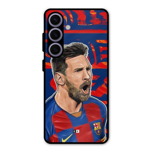 Roaring Soccer Star Metal Back Case for Galaxy S24