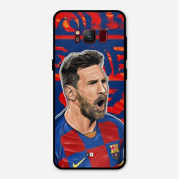 Roaring Soccer Star Metal Back Case for Galaxy S8