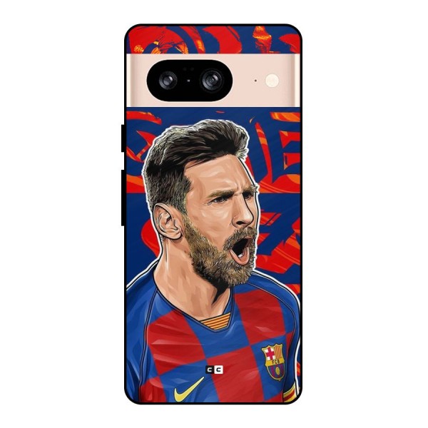 Roaring Soccer Star Metal Back Case for Google Pixel 8