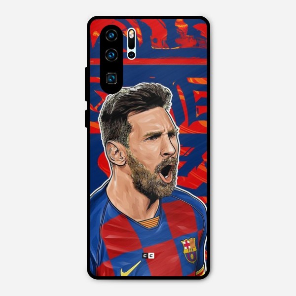 Roaring Soccer Star Metal Back Case for Huawei P30 Pro