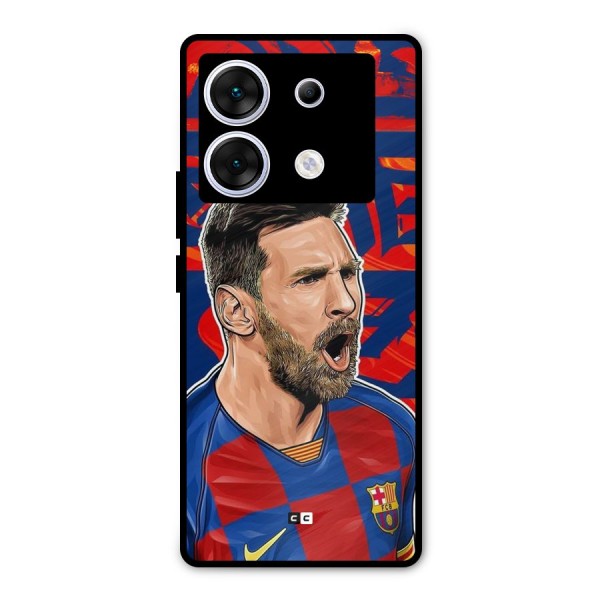 Roaring Soccer Star Metal Back Case for Infinix Zero 30 5G