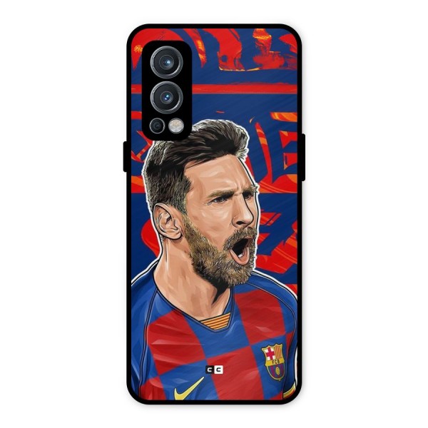 Roaring Soccer Star Metal Back Case for OnePlus Nord 2 5G