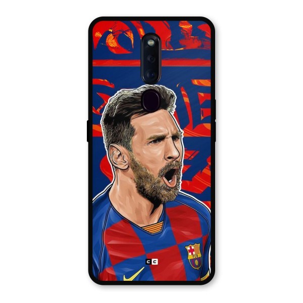 Roaring Soccer Star Metal Back Case for Oppo F11 Pro