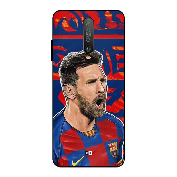 Roaring Soccer Star Metal Back Case for Poco X2