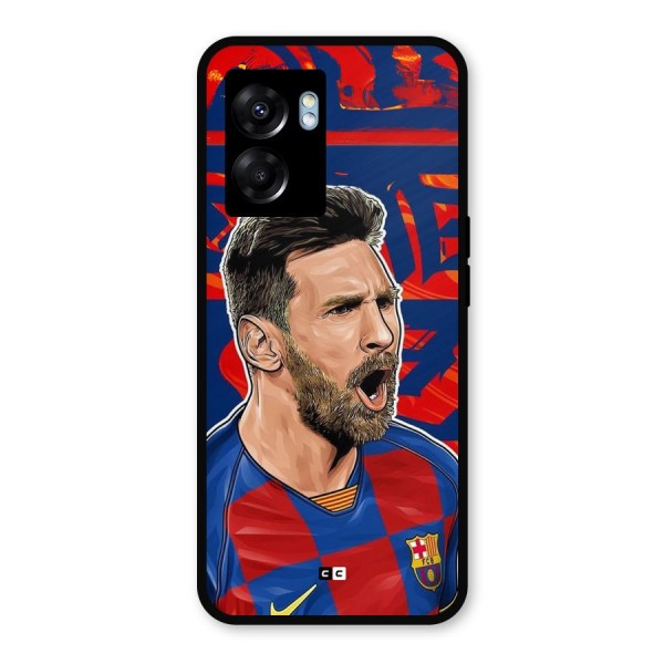 Roaring Soccer Star Metal Back Case for Realme Narzo 50 5G