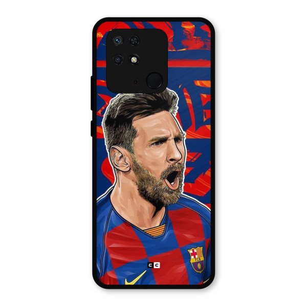 Roaring Soccer Star Metal Back Case for Redmi 10 Power