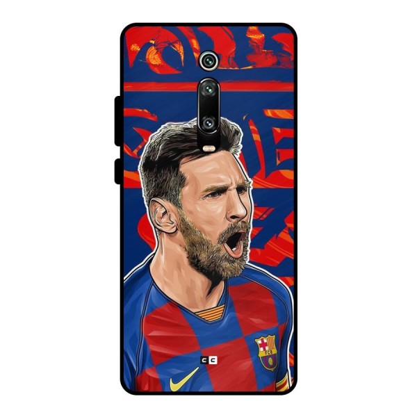 Roaring Soccer Star Metal Back Case for Redmi K20 Pro