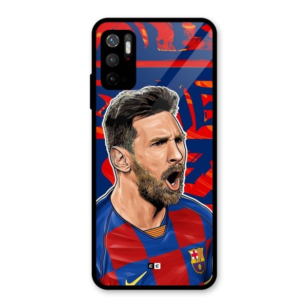 Roaring Soccer Star Metal Back Case for Redmi Note 10T 5G