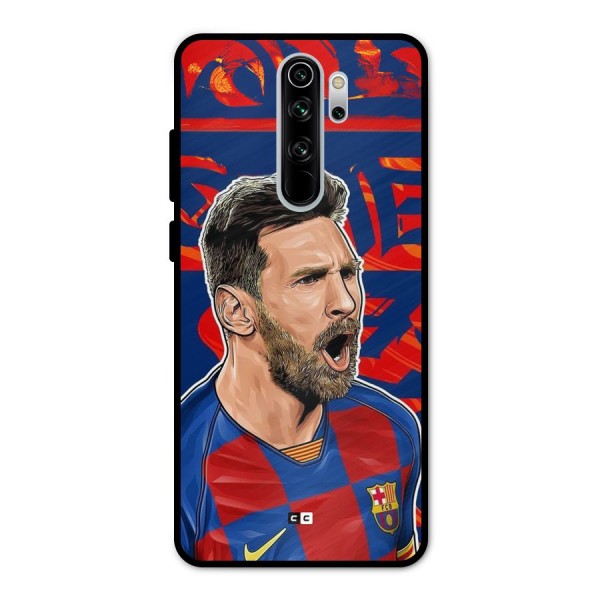 Roaring Soccer Star Metal Back Case for Redmi Note 8 Pro