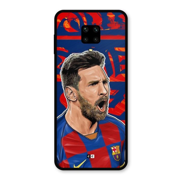 Roaring Soccer Star Metal Back Case for Redmi Note 9 Pro Max