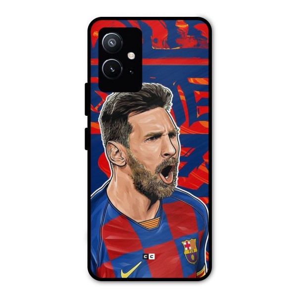 Roaring Soccer Star Metal Back Case for Vivo T1 5G