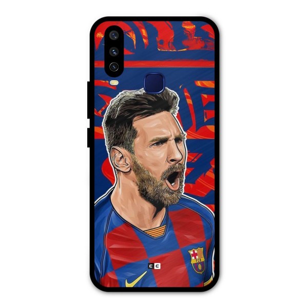 Roaring Soccer Star Metal Back Case for Vivo V17