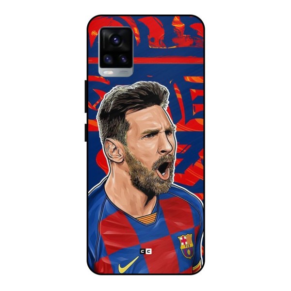 Roaring Soccer Star Metal Back Case for Vivo V20