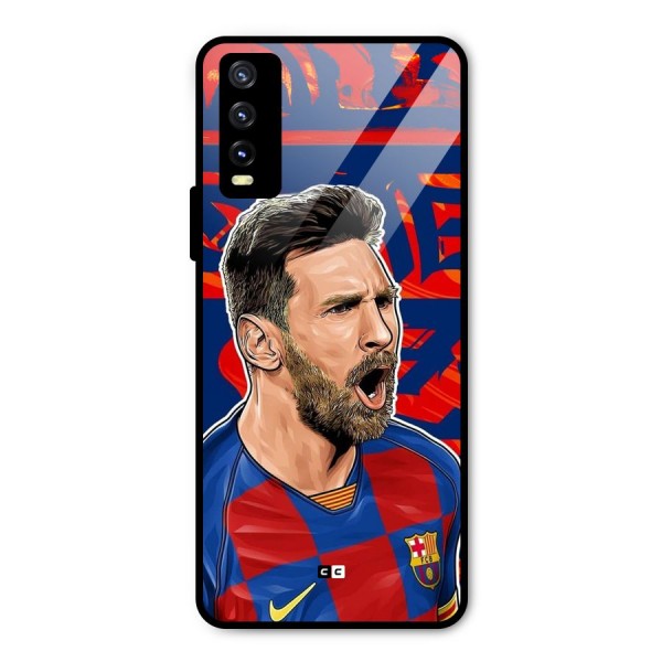 Roaring Soccer Star Metal Back Case for Vivo Y20i