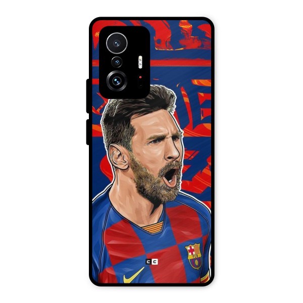 Roaring Soccer Star Metal Back Case for Xiaomi 11T Pro