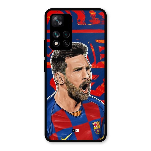 Roaring Soccer Star Metal Back Case for Xiaomi 11i Hypercharge 5G