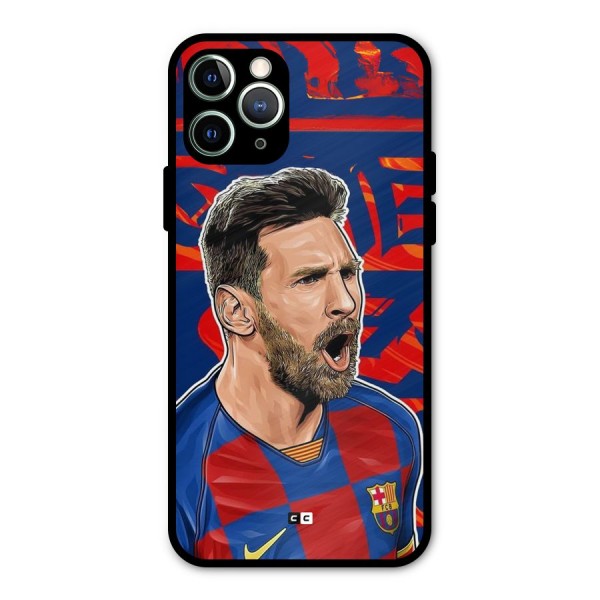 Roaring Soccer Star Metal Back Case for iPhone 11 Pro Max