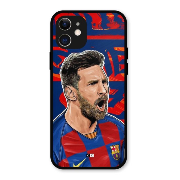 Roaring Soccer Star Metal Back Case for iPhone 12