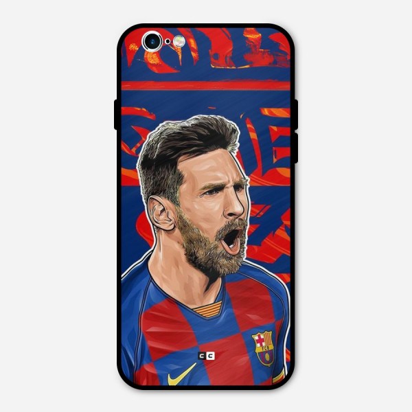 Roaring Soccer Star Metal Back Case for iPhone 6 6s