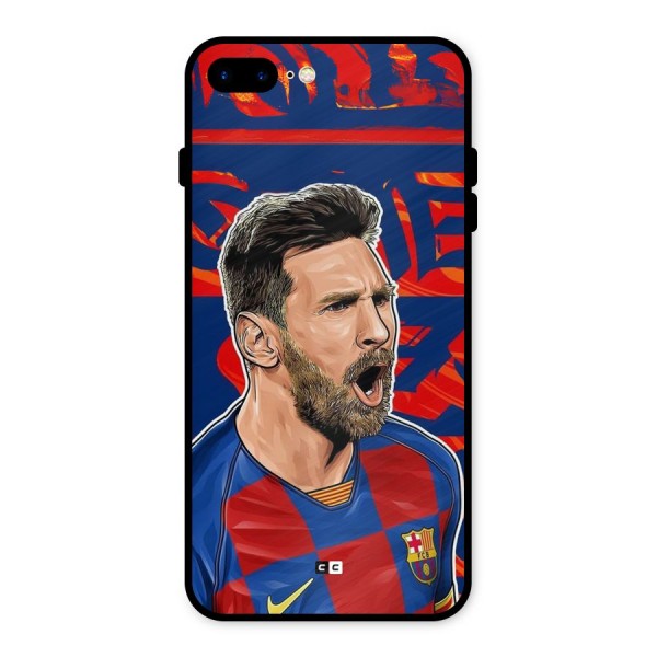 Roaring Soccer Star Metal Back Case for iPhone 7 Plus