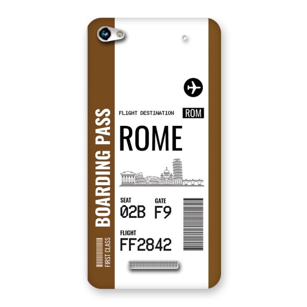Rome Boarding Pass Back Case for Canvas Hue 2 A316