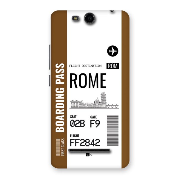 Rome Boarding Pass Back Case for Canvas Juice 3 Q392