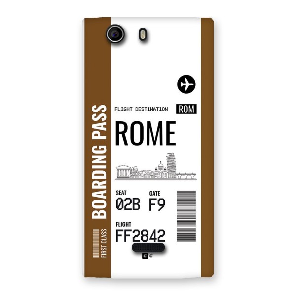 Rome Boarding Pass Back Case for Canvas Nitro 2 E311