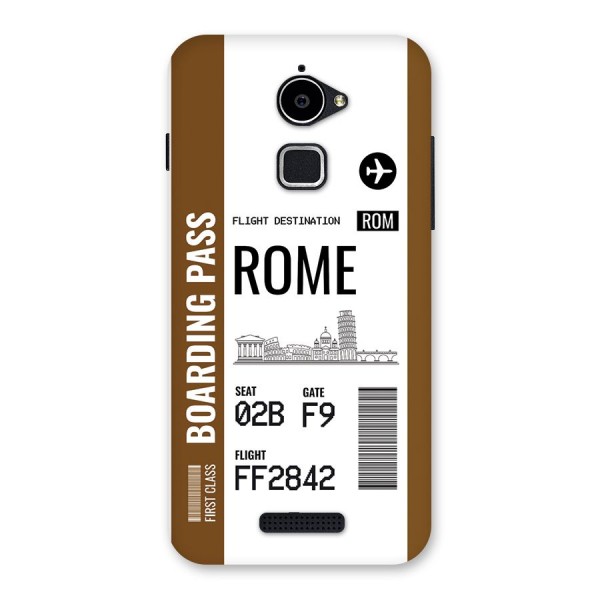 Rome Boarding Pass Back Case for Coolpad Note 3 Lite