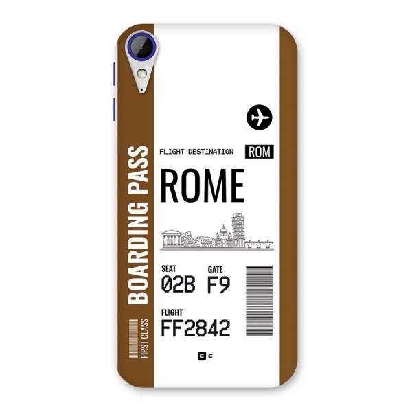 Rome Boarding Pass Back Case for Desire 830