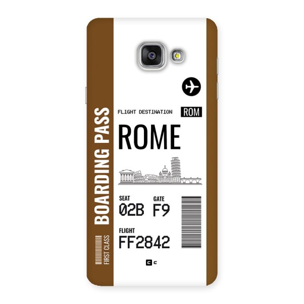 Rome Boarding Pass Back Case for Galaxy A7 (2016)