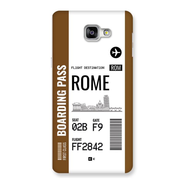 Rome Boarding Pass Back Case for Galaxy A9