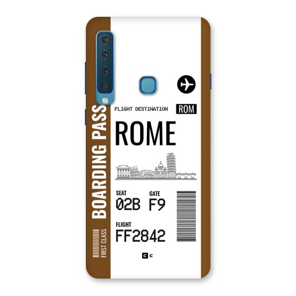 Rome Boarding Pass Back Case for Galaxy A9 (2018)