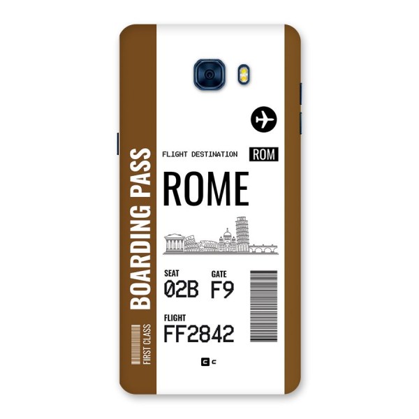 Rome Boarding Pass Back Case for Galaxy C7 Pro