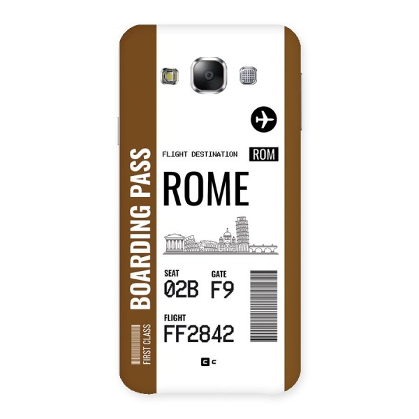 Rome Boarding Pass Back Case for Galaxy E5