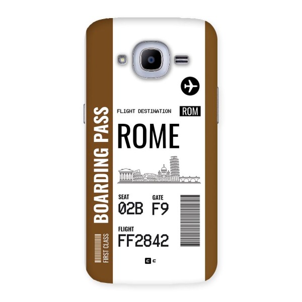 Rome Boarding Pass Back Case for Galaxy J2 2016