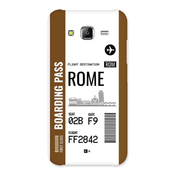 Rome Boarding Pass Back Case for Galaxy J5